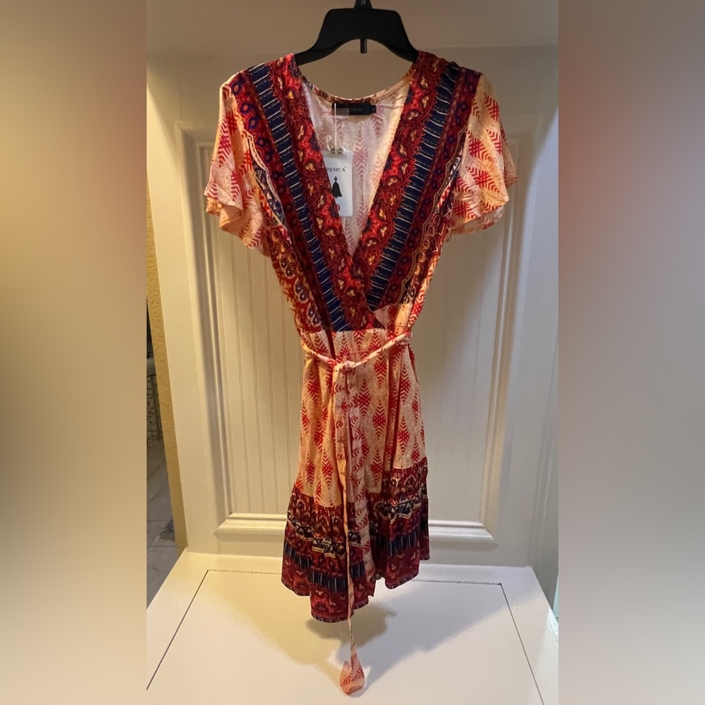 Wrap dress.